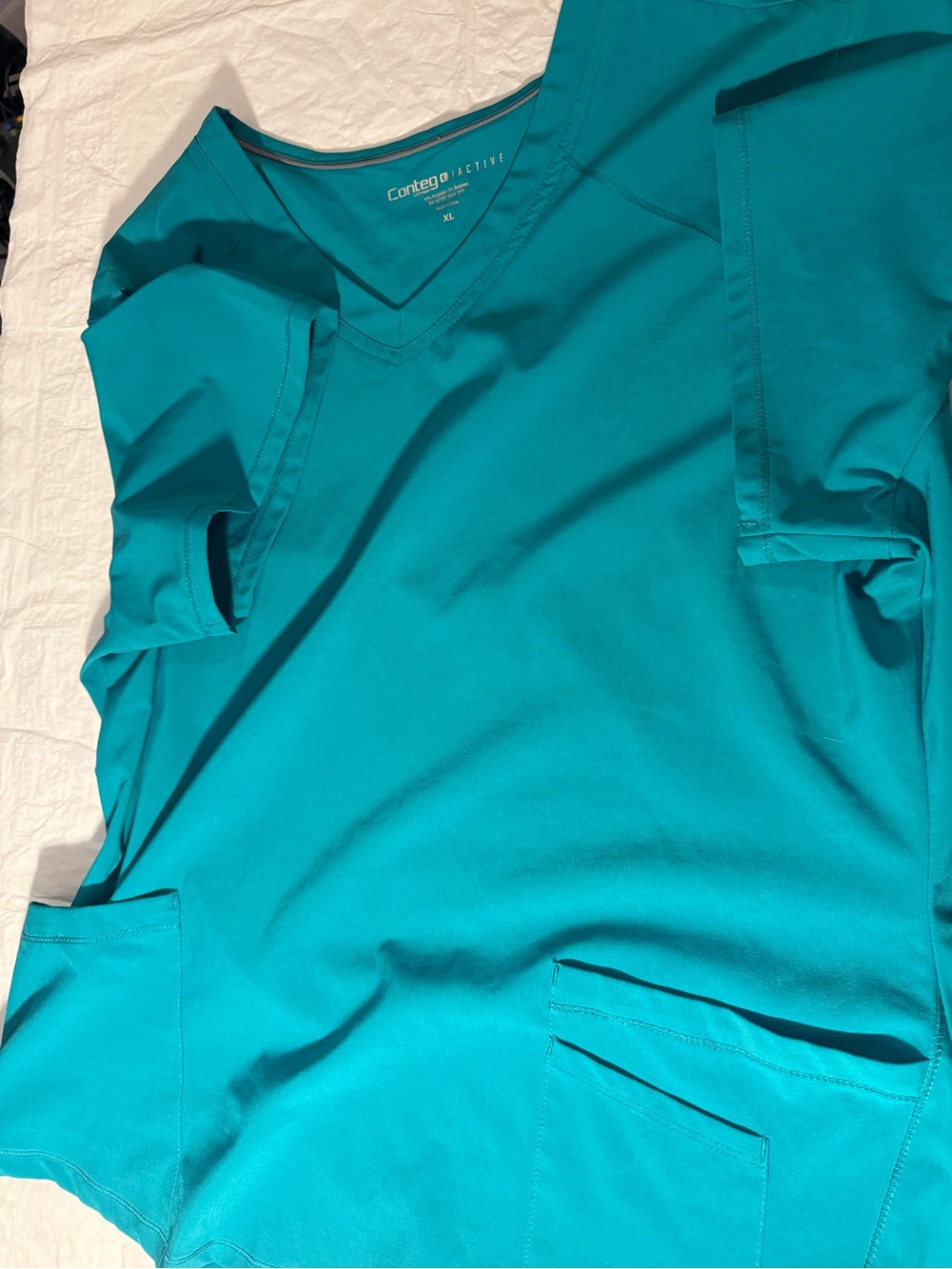 Teal V-Neck Women’s Medical Top